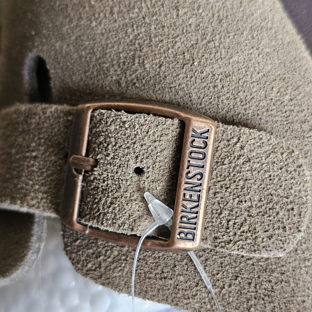 BIRKENSTOCK - Boston Soft Footbed Suede Leather - Taupe - EU 35, 225 L 4-US4.5 - Picture 7 of 11